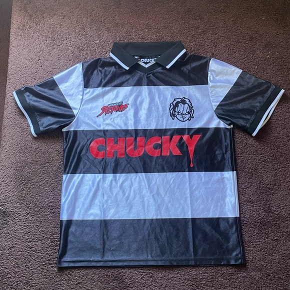 Fashion Nova Black and White Chucky Tee - Picture 1 of 3